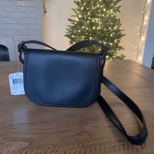 Coach - Patricia Leather Saddle Bag in Black